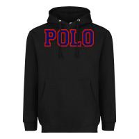 Black polo Heavyweight Hoodie - linhVisuals