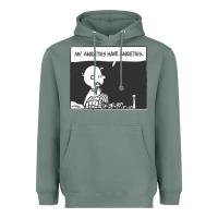 Sage my anxieties have anxieties   peanuts Heavyweight Hoodie - linhVisuals