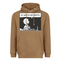 Toasted Coconut my anxieties have anxieties   peanuts Heavyweight Hoodie - linhVisuals