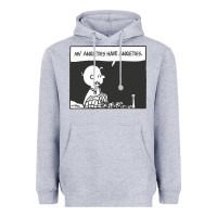 Heather Grey my anxieties have anxieties   peanuts Heavyweight Hoodie - linhVisuals