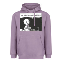 Lavender my anxieties have anxieties   peanuts Heavyweight Hoodie - linhVisuals