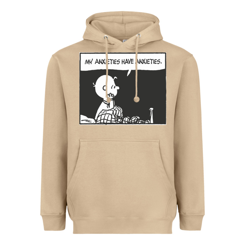 My Anxieties Have Anxieties   Peanuts Heavyweight Hoodie by linhVisuals | Teevron