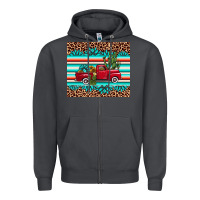 Smoke truck gemstone leopard Zipper Hoodie - AdoDesignShop