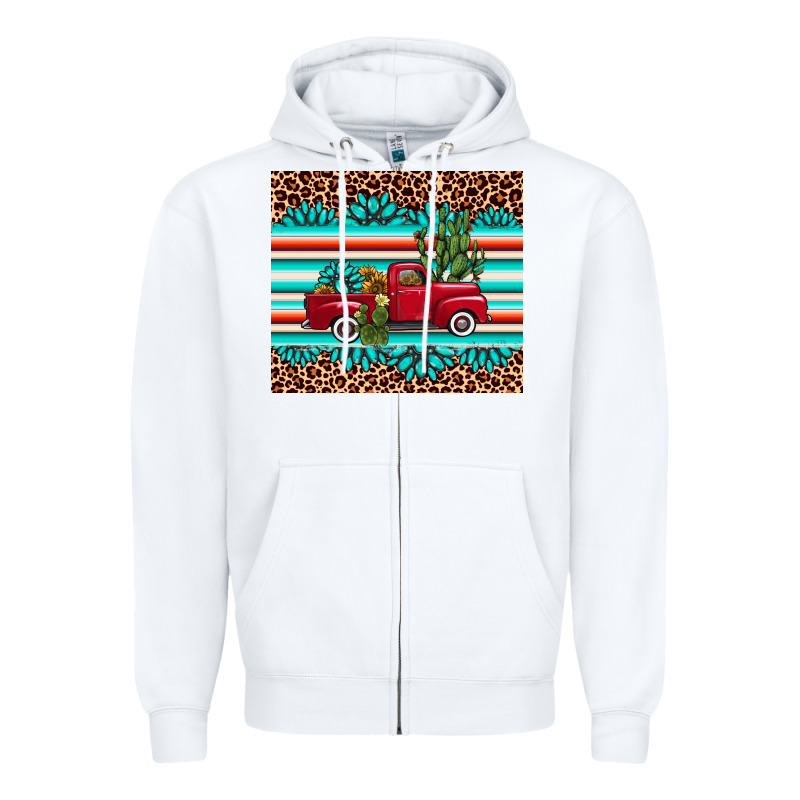 Truck Gemstone Leopard Zipper Hoodie by AdoDesignShop | Teevron