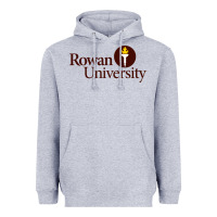 Heather Grey rowan university Heavyweight Hoodie - linhVisuals