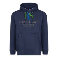 Navy russell sage college Heavyweight Hoodie - linhVisuals