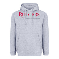 Heather Grey rutgers university–camden Heavyweight Hoodie - linhVisuals