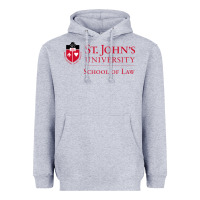 Heather Grey saint john's university Heavyweight Hoodie - linhVisuals