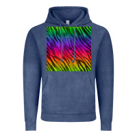 Vintage Denim colorful zebra seamless pattern Vintage Hoodie - BundleAndBundleShop