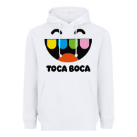 White toca Heavyweight Hoodie - linhVisuals