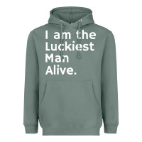 Sage luckiest man alive Heavyweight Hoodie - linhVisuals