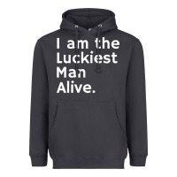 Smoke luckiest man alive Heavyweight Hoodie - linhVisuals