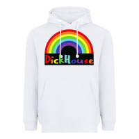 White dick house Heavyweight Hoodie - linhVisuals