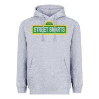 Heather Grey street smarts   john mulaney Heavyweight Hoodie - linhVisuals