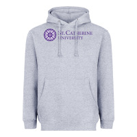 Heather Grey st. catherine university Heavyweight Hoodie - linhVisuals