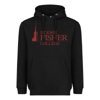 Black st. john fisher collage Heavyweight Hoodie - linhVisuals