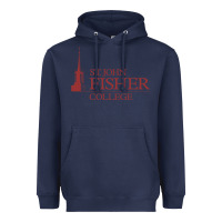 Navy st. john fisher collage Heavyweight Hoodie - linhVisuals