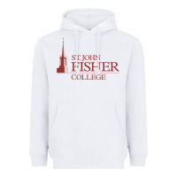 White st. john fisher collage Heavyweight Hoodie - linhVisuals