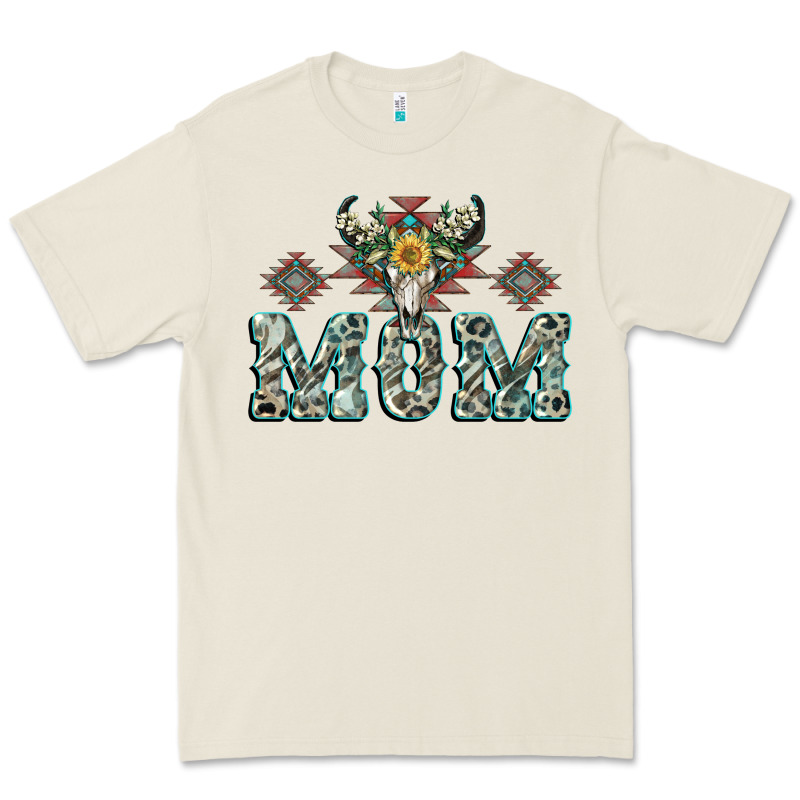 Mom With Cow Skull Mother's Day Premium Tee by CowGirlArtShop | Teevron