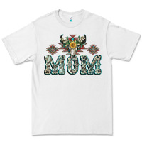 White Mom with Cow skull Mother's Day Premium Tee - CowGirlArtShop