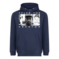 Navy tyler the creator Heavyweight Hoodie - linhVisuals