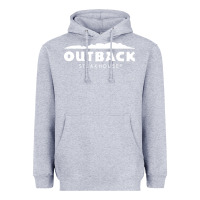 Heather Grey Outback Steakhouse Heavyweight Hoodie - linhVisuals