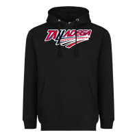 Black Talladega Superspeedway Heavyweight Hoodie - linhVisuals