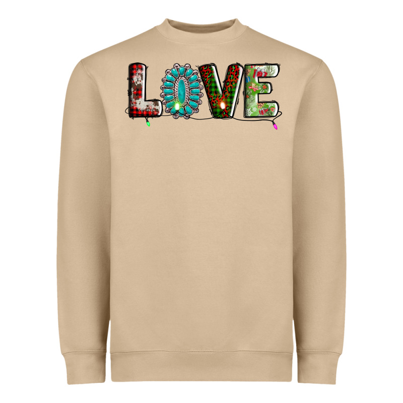 Love Christmas Gemstone Heavyweight Sweatshirt by AdoDesignShop | Teevron