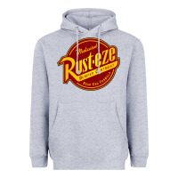Heather Grey Rust Eze Heavyweight Hoodie - linhVisuals