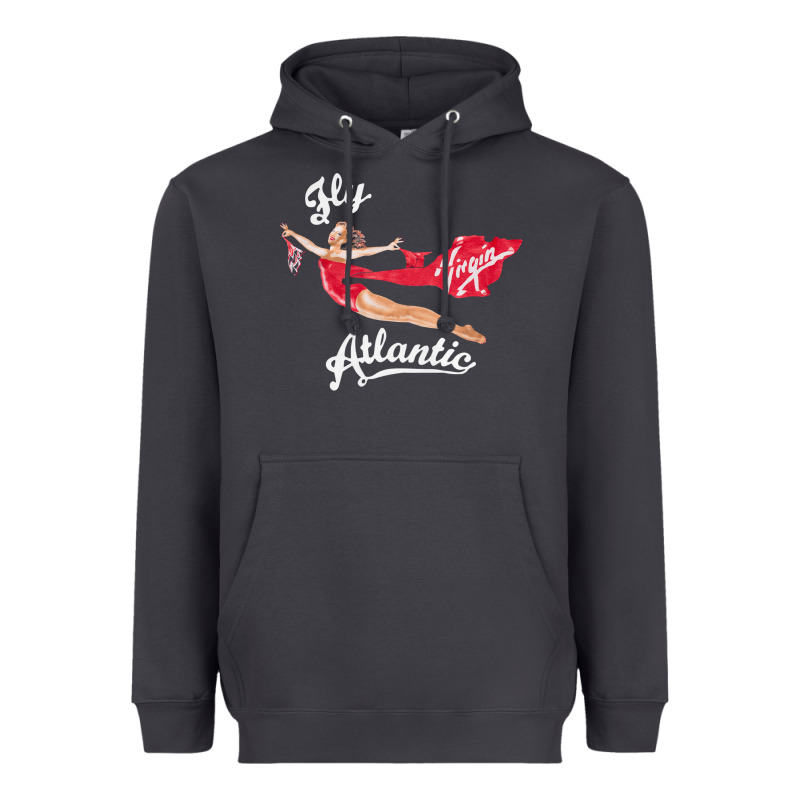 Princess Diana Virgin Atlantic Fly Atlantic Heavyweight Hoodie by linhVisuals | Teevron
