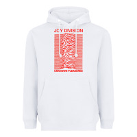 White joy division Heavyweight Hoodie - linhVisuals