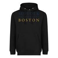 Black suffolk university Heavyweight Hoodie - linhVisuals