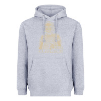 Heather Grey vintage charles bukowski Heavyweight Hoodie - linhVisuals