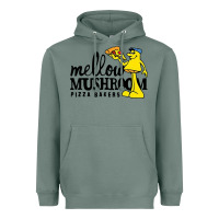 Sage mellow mushroom Heavyweight Hoodie - linhVisuals