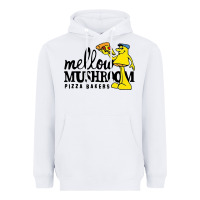 White mellow mushroom Heavyweight Hoodie - linhVisuals