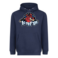 Navy Ice-Hogs Heavyweight Hoodie - linhVisuals