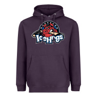 Plum Ice-Hogs Heavyweight Hoodie - linhVisuals