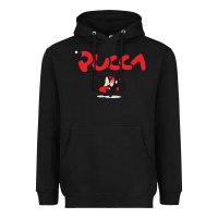 Black pucca and garu Heavyweight Hoodie - linhVisuals