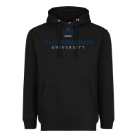 Black Old Dominion University Heavyweight Hoodie - linhVisuals