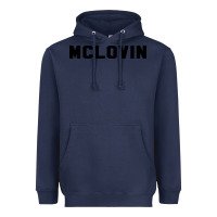 Navy mclovin novelty humor Heavyweight Hoodie - linhVisuals