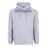 Heather Grey Pepperdine University Heavyweight Hoodie - linhVisuals