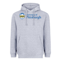 Heather Grey University of Pittsburgh Heavyweight Hoodie - linhVisuals