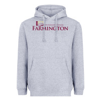 Heather Grey university of maine at farmington Heavyweight Hoodie - linhVisuals