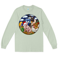 Matcha Farm And Pig Long Sleeve Tee - FaDigitalArtStudio