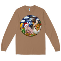 Toasted Coconut Farm And Pig Long Sleeve Tee - FaDigitalArtStudio
