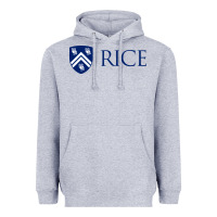 Heather Grey Rice University Heavyweight Hoodie - linhVisuals