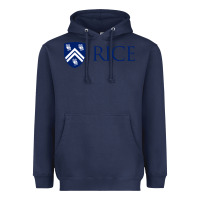 Navy Rice University Heavyweight Hoodie - linhVisuals