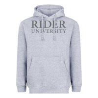 Heather Grey Rider University Heavyweight Hoodie - linhVisuals