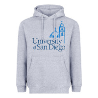 Heather Grey University of San Diego Heavyweight Hoodie - linhVisuals