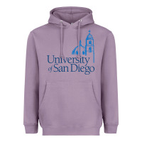 Lavender University of San Diego Heavyweight Hoodie - linhVisuals